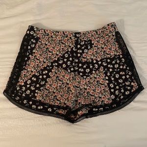 Topshop Floral Shorts